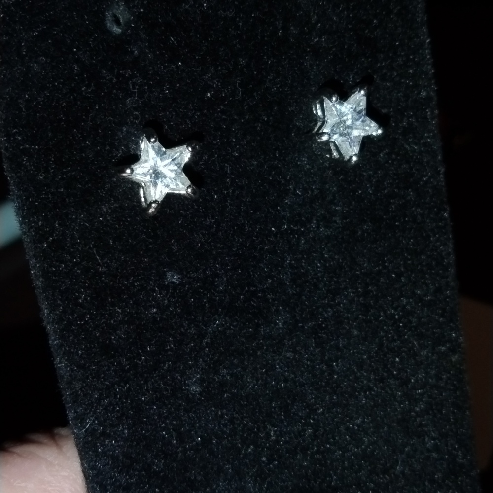 Silver Star Earrings
